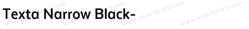 Texta Narrow Black字体转换